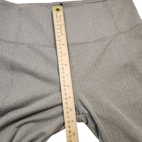 Athleta Delancey Herringbone Tight Leggings Womens Medium M Tan Casual 0101X - Picture 6 of 7